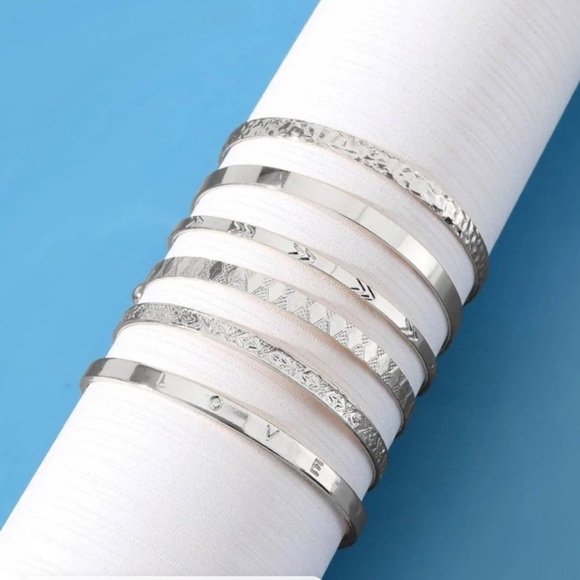 New 6 piece Cuff bracelet set - Picture 5 of 6